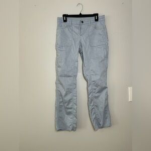 KÜHL light blue hiking pants size 6 short drawstring waist stretch